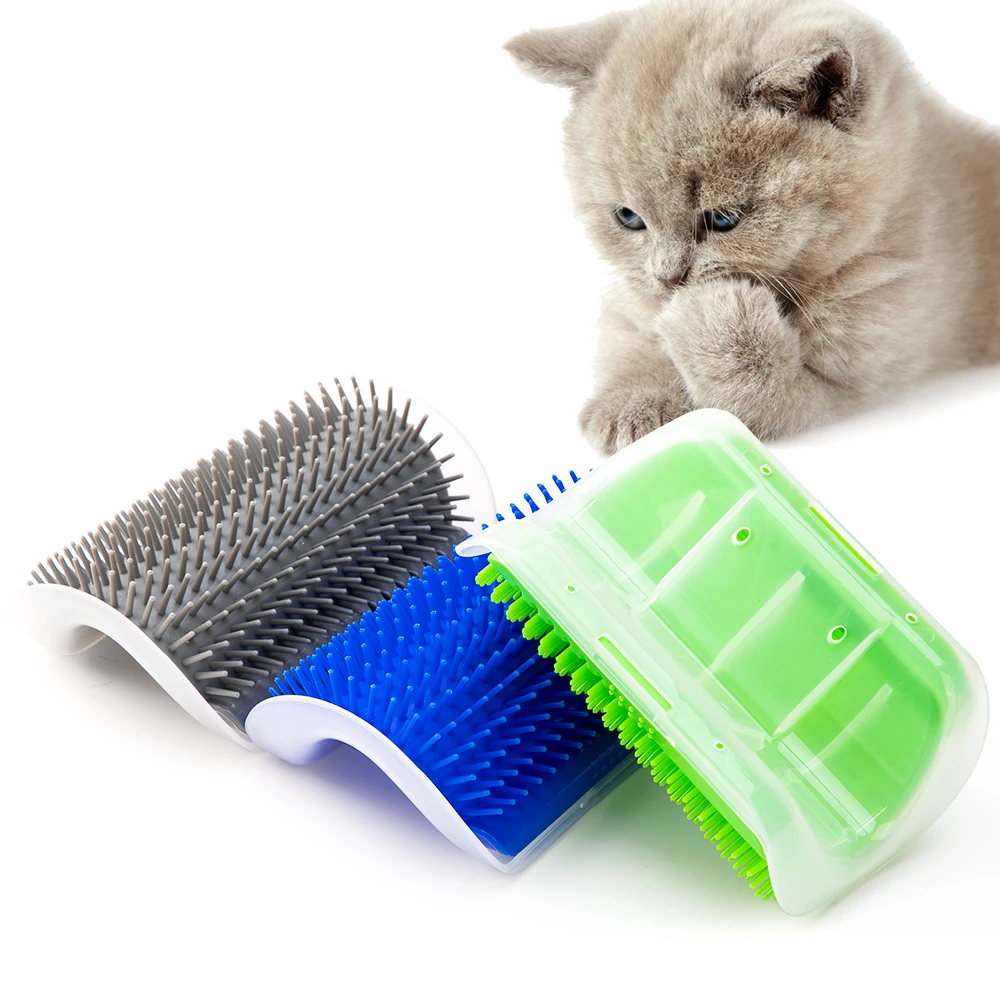 

Pet cat Self Groomer Grooming Tool Hair Removal Brush Comb for Dogs Cats Hair Shedding Trimming Cat Massage Device with catnip