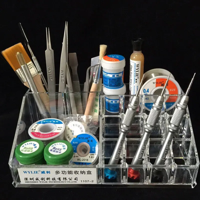 WL Mobile Phone repair plastic box multi-grid tool screws storage original parts components box
WL Mobile Phone repair plastic box multi-grid tool screws storage original parts components box