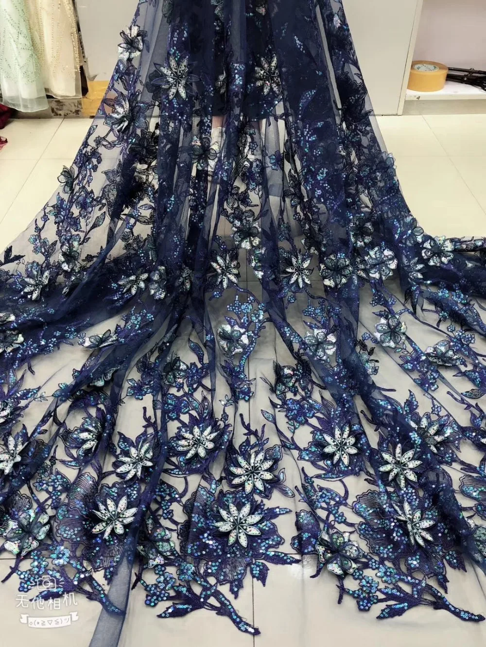 Navy blue sequin fabric with flowers,heavy embroidered lace 3d florals,French lace Wedding,Upscale delicate bridal 1 YARD
Navy blue sequin fabric with flowers,heavy embroidered lace 3d florals,French lace Wedding,Upscale delicate bridal 1 YARD