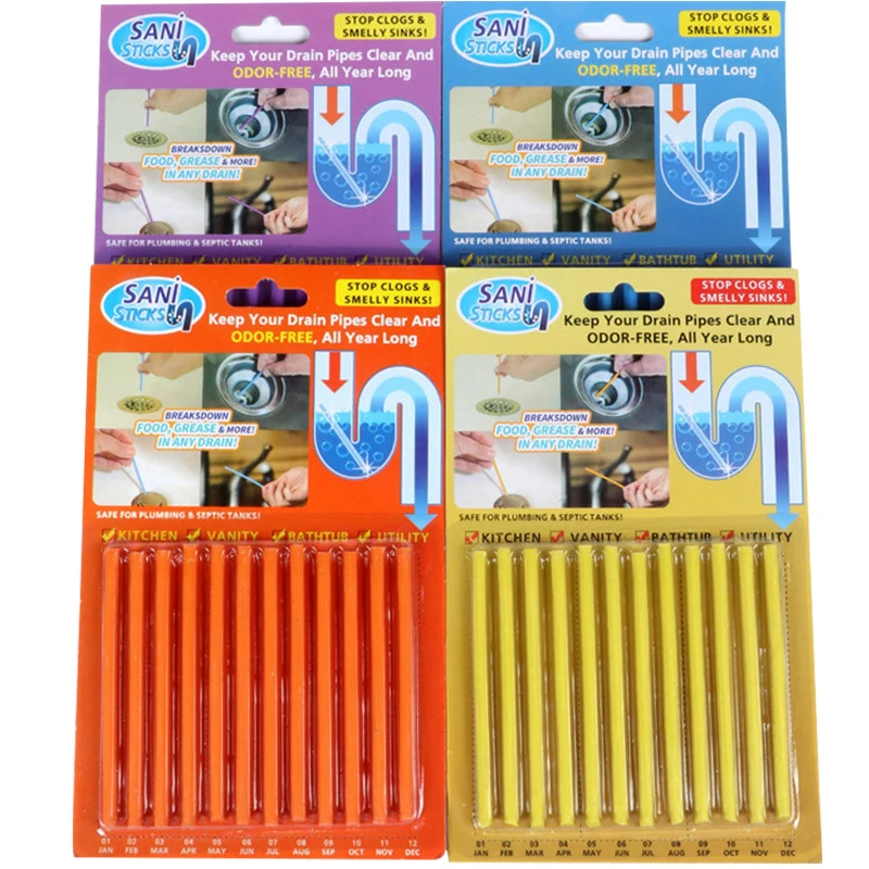 12/set Sani Sticks Oil Decontamination The Kitchen Toilet Bathtub Drain Cleaner Sewer Cleaning Rod Convenient Sewer Hair Clear
12/set Sani Sticks Oil Decontamination The Kitchen Toilet Bathtub Drain Cleaner Sewer Cleaning Rod Convenient Sewer Hair Clear