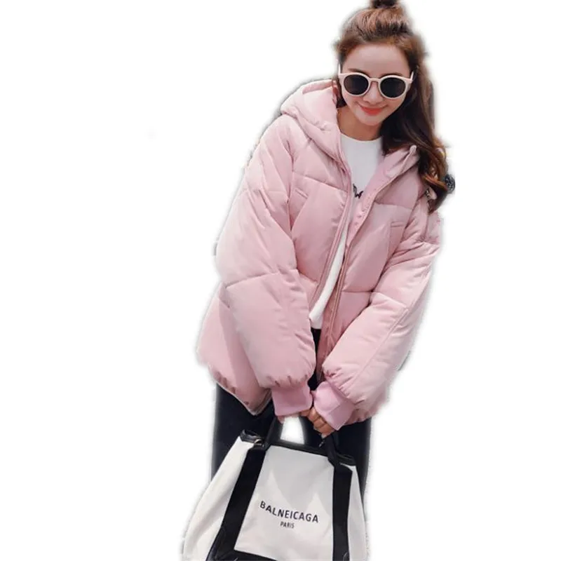 Long Sleeve Loose Winter Women Jacket 2018 Fashion Pleuche Down Cotton Jacket Hooded Plus Size 3XL Padded Winter Coats MujerQ622
Long Sleeve Loose Winter Women Jacket 2018 Fashion Pleuche Down Cotton Jacket Hooded Plus Size 3XL Padded Winter Coats MujerQ622