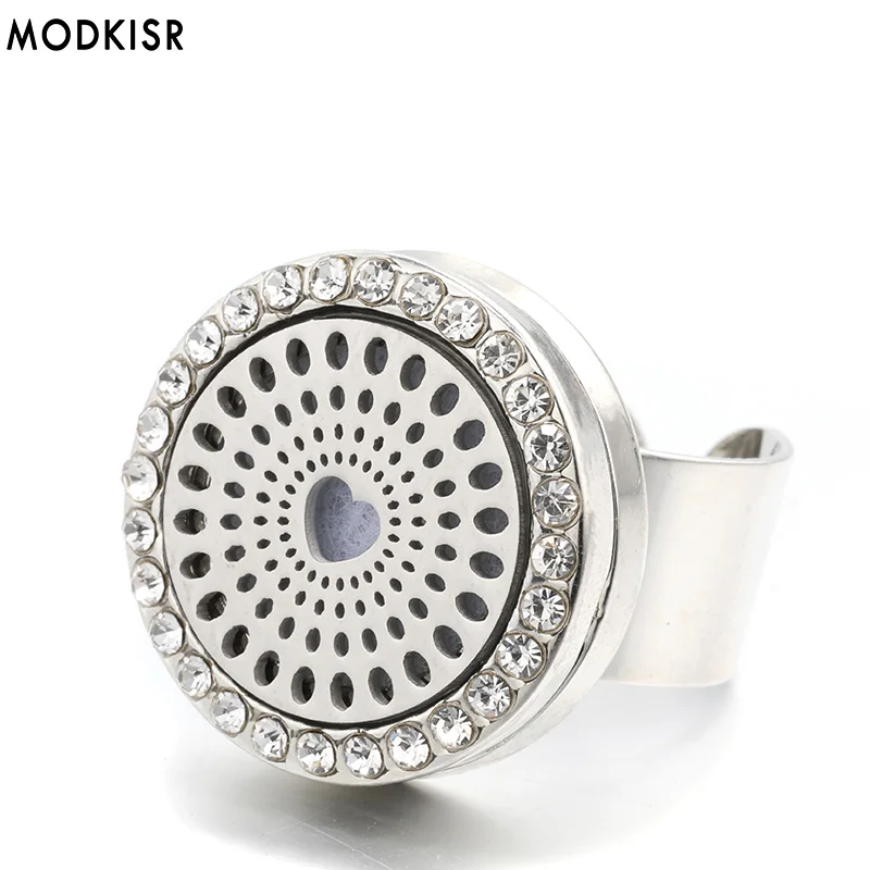MODKISR Wholesale Stainless Steel Heart 25mm Sweet Trendy Aromatherapy Essential Oil Diffuser Women Rings Jewelry Female Ring
MODKISR Wholesale Stainless Steel Heart 25mm Sweet Trendy Aromatherapy Essential Oil Diffuser Women Rings Jewelry Female Ring