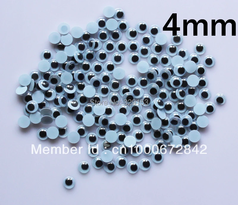 Plastic Black and Whitel round False without self-adhesive Movable Eye for doll 4mm 20000pcs/bag
Plastic Black and Whitel round False without self-adhesive Movable Eye for doll 4mm 20000pcs/bag
