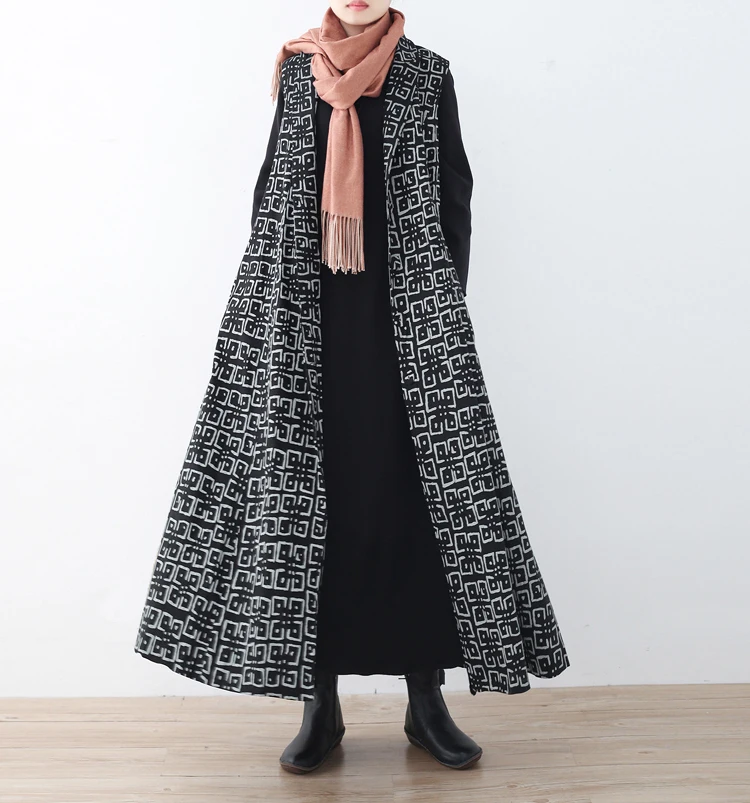 2018 Women Plaid Coat Open Stitch Famale Long Vests Waistcoat Female Autumn Winter England Style Sleeveless Jackets Black Vest
2018 Women Plaid Coat Open Stitch Famale Long Vests Waistcoat Female Autumn Winter England Style Sleeveless Jackets Black Vest
