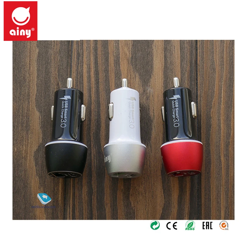Ainy Fast Charge Car Charger for Mobile Phone Universal 3A USB + USB C TYPE-C Interface QC 3.0 White Black Red 2 USB Ports
Ainy Fast Charge Car Charger for Mobile Phone Universal 3A USB + USB C TYPE-C Interface QC 3.0 White Black Red 2 USB Ports