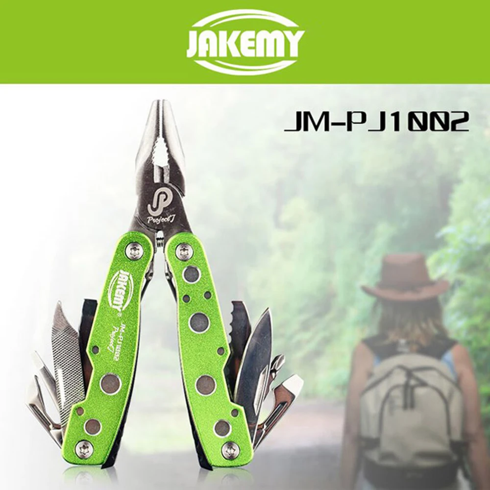 Jakemy JM-PJ1003 Folding Blade Knife 9 in1 Multitool Army Survival Cutting Pliers Opener Screwdriver Camping Outdoor Hand Tools
Jakemy JM-PJ1003 Folding Blade Knife 9 in1 Multitool Army Survival Cutting Pliers Opener Screwdriver Camping Outdoor Hand Tools