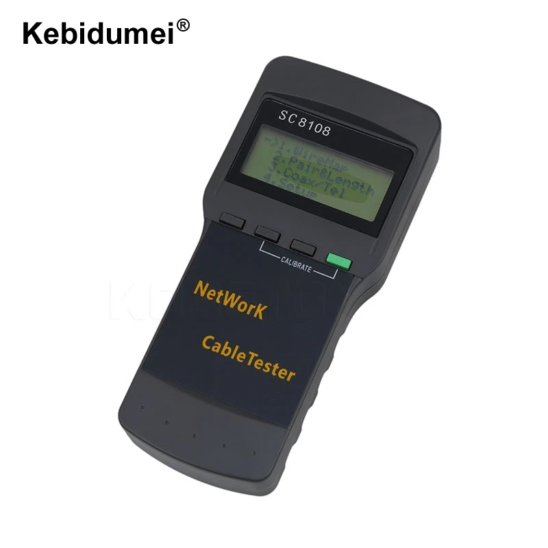 kebidumei Portable SC8108 LCD Wireless Network Tester Meter&LAN Phone Cable Tester & Meter With LCD Display RJ45
kebidumei Portable SC8108 LCD Wireless Network Tester Meter&LAN Phone Cable Tester & Meter With LCD Display RJ45
