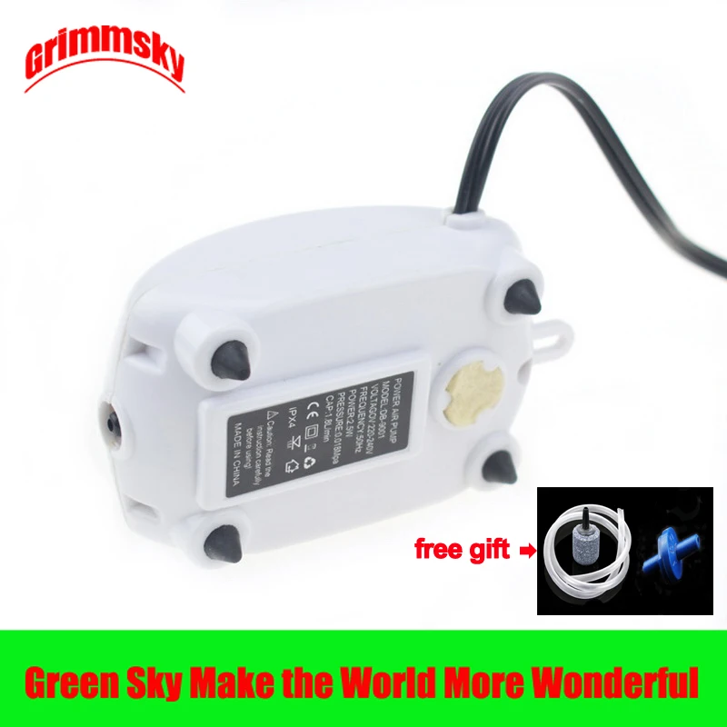 2.5W EU/US Plug 1.8L/Min Fish Tank Oxygen Increasing High Performance Noiseless Small Ultra Silent Oxygen Pump for Aquarium
2.5W EU/US Plug 1.8L/Min Fish Tank Oxygen Increasing High Performance Noiseless Small Ultra Silent Oxygen Pump for Aquarium