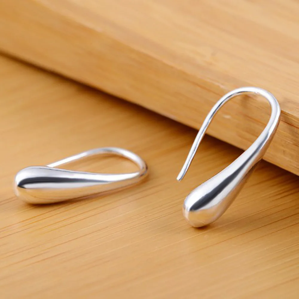 Jewelry Fashion Lady Teardrop Hook Stainless Steel Silver Plated Hoop Earrings Stud Earrings for Women Wholesale Dropshipping F3
Jewelry Fashion Lady Teardrop Hook Stainless Steel Silver Plated Hoop Earrings Stud Earrings for Women Wholesale Dropshipping F3