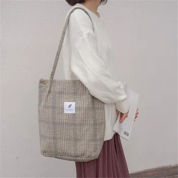 2019 Autumn & Winter Women Woolen Canvas Shoulder Bag Ladies Vintage Plaid Handbag Totes Female Cotton Wool Cloth Shopping Bags
2019 Autumn & Winter Women Woolen Canvas Shoulder Bag Ladies Vintage Plaid Handbag Totes Female Cotton Wool Cloth Shopping Bags