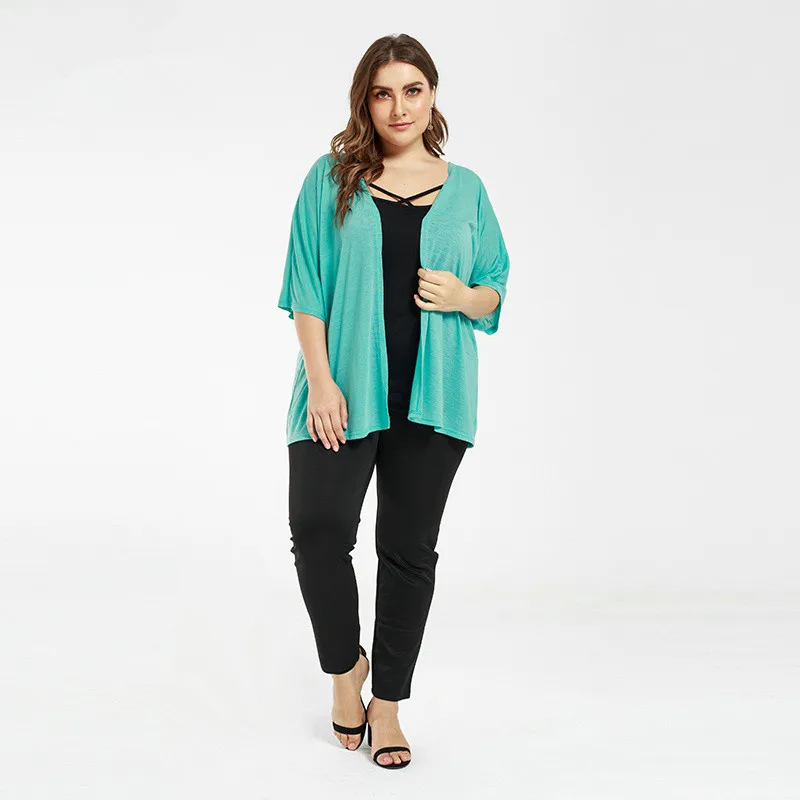 2019 plus size Jacket Woman Spring and Summer V-neck coat Knitted casual cardigan air conditioner white clothes XXXL
2019 plus size Jacket Woman Spring and Summer V-neck coat Knitted casual cardigan air conditioner white clothes XXXL