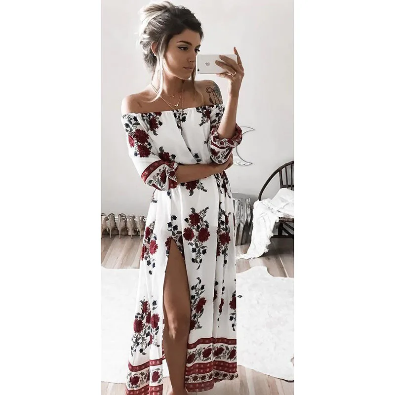Hot fashion Women Ladies Clothing Dress Chiffon Floral Long Sleeve Party Floral Casual Long Maxi Dresses Women Summer Sundress
Hot fashion Women Ladies Clothing Dress Chiffon Floral Long Sleeve Party Floral Casual Long Maxi Dresses Women Summer Sundress