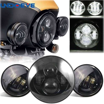 Undoeve 7'' LED Round Headlight with Matching Black 4.5 Inch Passing Lamps Fog Lights for Motorcycles
Undoeve 7'' LED Round Headlight with Matching Black 4.5 Inch Passing Lamps Fog Lights for Motorcycles