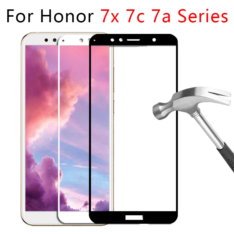 Защитное стекло Honor 7a 7c Pro 7x7s закаленное Защитная пленка для экрана телефона Huawei