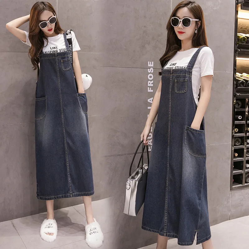 2019 Plus Size 6XL Denim Dress Casual New Summer Sexy Denim Loose Strap Casual Long Denim Dress Blue Overalls Jeans Dress n632
2019 Plus Size 6XL Denim Dress Casual New Summer Sexy Denim Loose Strap Casual Long Denim Dress Blue Overalls Jeans Dress n632