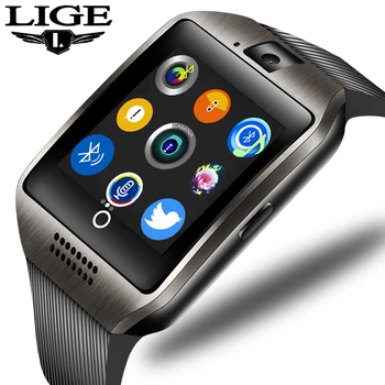2019 LIGE New Bluetooth Smart Watch Connect Mobile Phone Music Play Alarm Clock Anti-lost Support TF SIM Camera Sport SmartWatch
2019 LIGE New Bluetooth Smart Watch Connect Mobile Phone Music Play Alarm Clock Anti-lost Support TF SIM Camera Sport SmartWatch