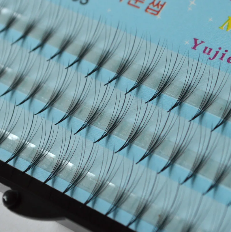 2Case Silk 0.07Thick Flat Ellispe Eyelashes Extension 5B D lashes 8-13mm Korea Material