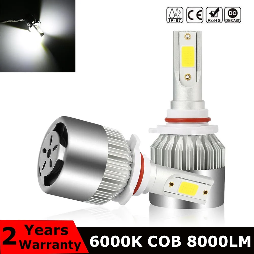 2x H7 LED H11 H4 Hi/Lo H1 H3 H8 HB1 HB3 HB4 HB5 H10 HIR2 H13 H16 H27 Car Headlight Bulbs Kit 6000K 72W 8000lm COB C6
2x H7 LED H11 H4 Hi/Lo H1 H3 H8 HB1 HB3 HB4 HB5 H10 HIR2 H13 H16 H27 Car Headlight Bulbs Kit 6000K 72W 8000lm COB C6