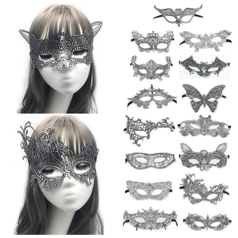 10 pcs/Lot Sexy Women Black Lace Eye Face Mask Masquerade Party Ball Prom Costume Wedding Mask Silver Color
10 pcs/Lot Sexy Women Black Lace Eye Face Mask Masquerade Party Ball Prom Costume Wedding Mask Silver Color