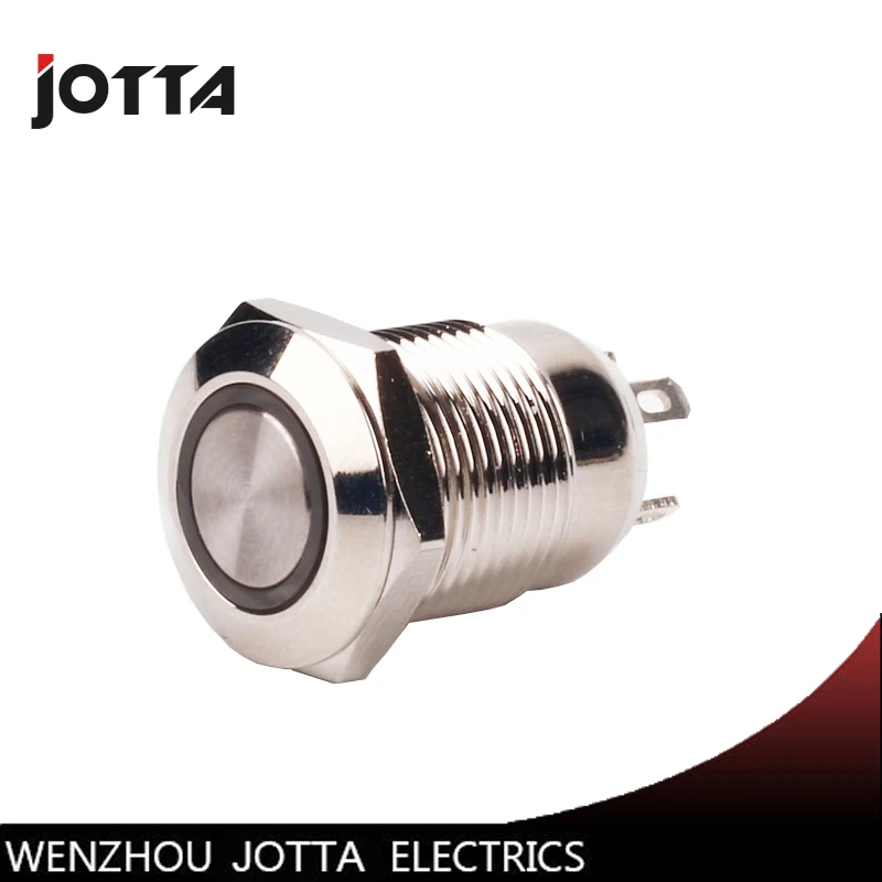 12mm Momentory LED light Ring Lamp type stainless steel push button switch with flat round
12mm Momentory LED light Ring Lamp type stainless steel push button switch with flat round