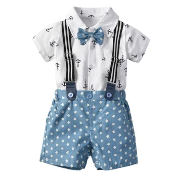 Newborn Baby Boy Clothing Set 2019 Summer Anchors Printing Bow tie Shirts+Suspender Star Shorts 2pcs Infant Baby Boy Outfits
Newborn Baby Boy Clothing Set 2019 Summer Anchors Printing Bow tie Shirts+Suspender Star Shorts 2pcs Infant Baby Boy Outfits