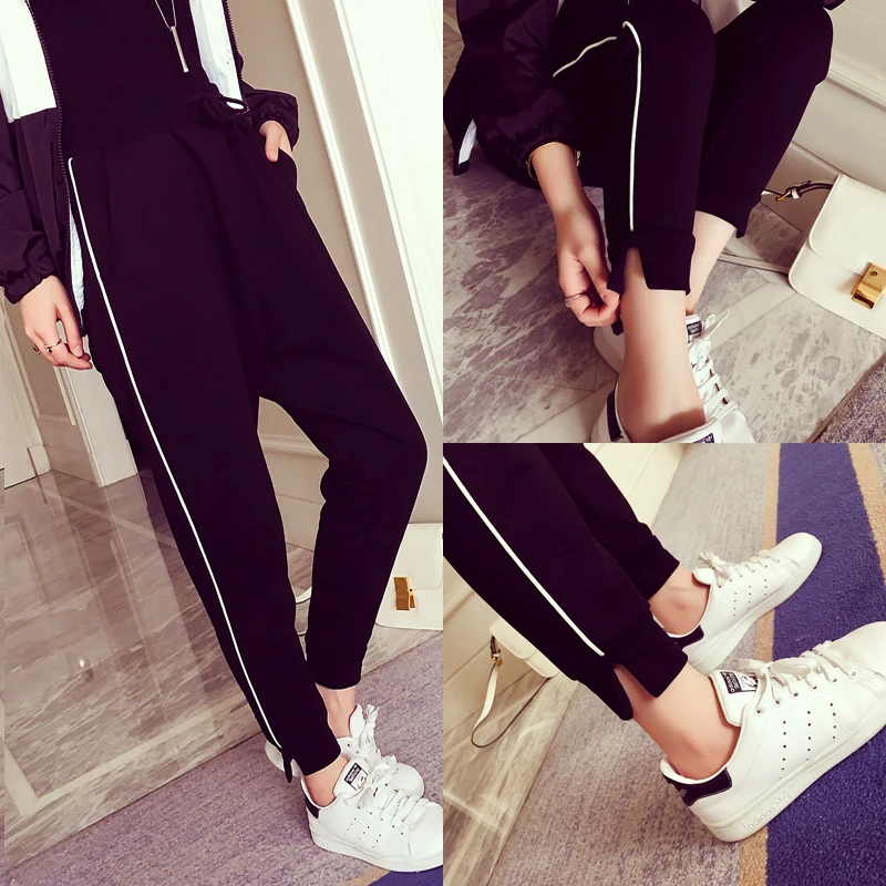 2019 Sports Trouser Female Spring Summer Korean Version Tall Waist Apparent Thin Women Harem Pants Large Size Black Trousers
2019 Sports Trouser Female Spring Summer Korean Version Tall Waist Apparent Thin Women Harem Pants Large Size Black Trousers