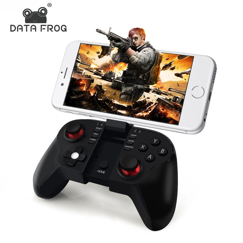Data Frog VR Bluetooth Android Gamepad Wireless Joystick Controller For PC Smart TV Mini Gaming Gamepads