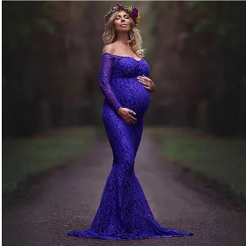 2018 New Solid Lace Dress Long Mermaid Dress Pregnant Dress Maternity Clothing Women Pregnancy Maternity Dresses for Photo Shoot
2018 New Solid Lace Dress Long Mermaid Dress Pregnant Dress Maternity Clothing Women Pregnancy Maternity Dresses for Photo Shoot