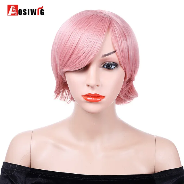 AOSI WIG Short Straight Pixie Cute Hair Black Pink 9 Colors Costumes Heat Resistant Synthetic Cosplay Halloween Wigs for Women
AOSI WIG Short Straight Pixie Cute Hair Black Pink 9 Colors Costumes Heat Resistant Synthetic Cosplay Halloween Wigs for Women