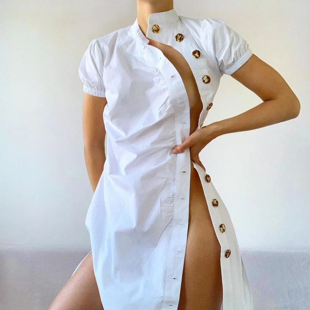 2019 Solid Single-breasted Vintage Dress Women Slim Fit Summer French Retreo Midi Dress Ladies Beach Dress cwd0568-5
2019 Solid Single-breasted Vintage Dress Women Slim Fit Summer French Retreo Midi Dress Ladies Beach Dress cwd0568-5