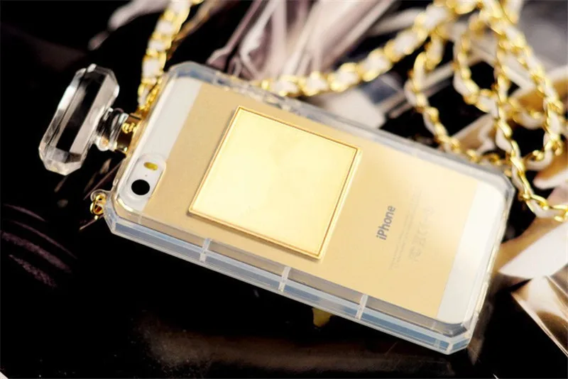 

Hot High Puality Perfume Bottle Lanyard Chain TPU Case Handbag Case Cover For iPhone 14 13 12 11 Pro MAX 6 7 8 Plus X XR XS Max