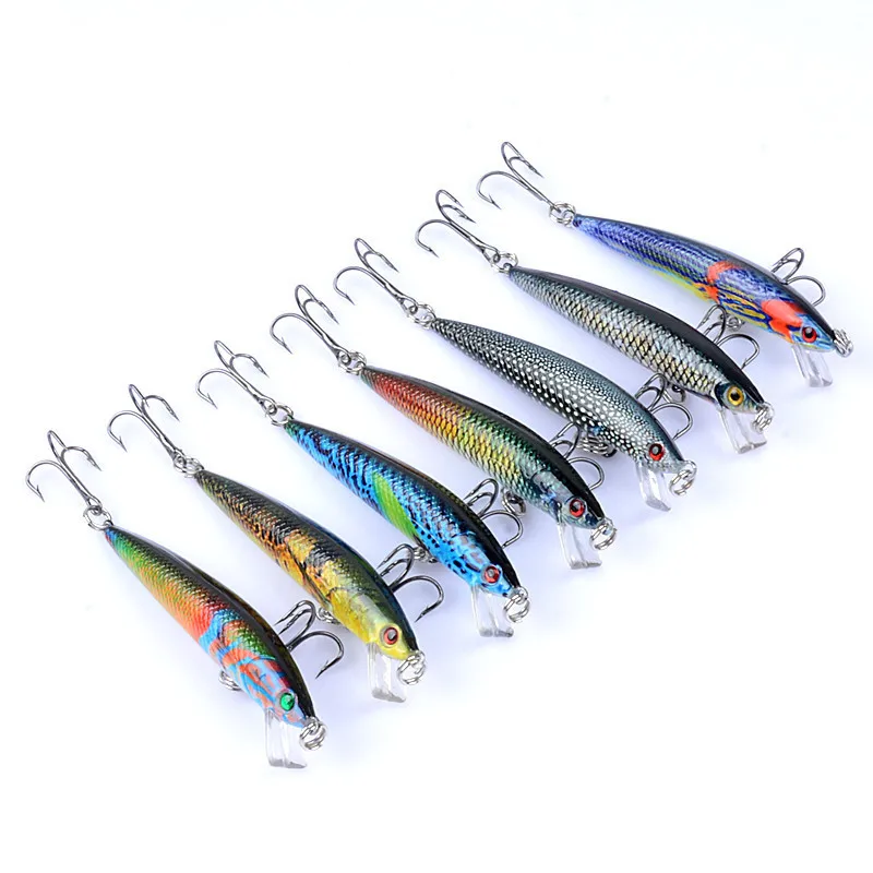 7Pcs/Lot 3D Painting Artificial Minnow Fish Lures 7.5cm/5.4g Wobblers Hard Baits For Sea Fishing Crankbait Swimming Bait Tackle
7Pcs/Lot 3D Painting Artificial Minnow Fish Lures 7.5cm/5.4g Wobblers Hard Baits For Sea Fishing Crankbait Swimming Bait Tackle