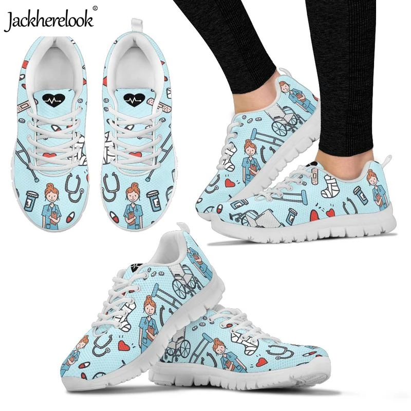 Jackherelook Woman Sports Footwear Hospital Tooth Equipment Printing Mesh Lace Up Athletic Gym Shoes Green/White/Pink Outdoor
Jackherelook Woman Sports Footwear Hospital Tooth Equipment Printing Mesh Lace Up Athletic Gym Shoes Green/White/Pink Outdoor