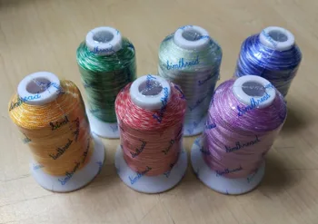 Variegated embroidery machine thread 6 assorted colors, 100% viscose rayon embroidery thread for Brother Singer Janome Pfaff
Variegated embroidery machine thread 6 assorted colors, 100% viscose rayon embroidery thread for Brother Singer Janome Pfaff