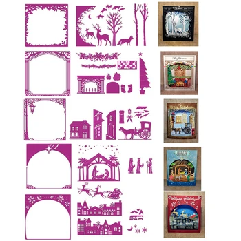Christmas Birth of Jesus Winter Buldings Scenes Metal Cutting Dies for DIY Scrapbooking Craft Paper Cards Making 2019 New
Christmas Birth of Jesus Winter Buldings Scenes Metal Cutting Dies for DIY Scrapbooking Craft Paper Cards Making 2019 New