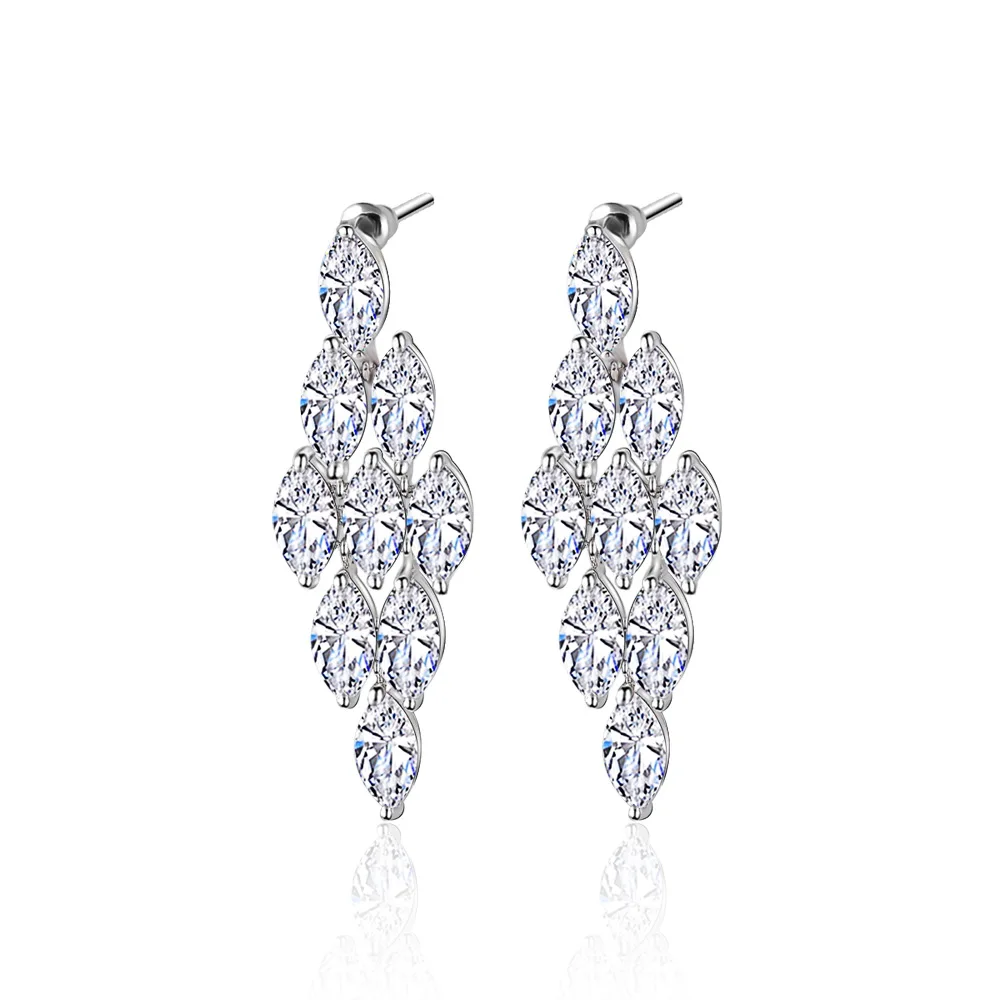 Russia Hot & New Earrings Long Pendant Earrings With CZ Crystal Elegent Drop Chandelier Earrings For Women Brincos CER0008-B
Russia Hot & New Earrings Long Pendant Earrings With CZ Crystal Elegent Drop Chandelier Earrings For Women Brincos CER0008-B