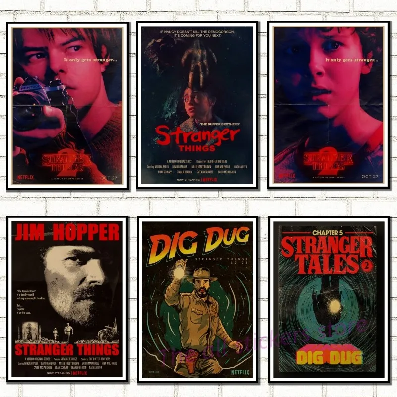 Vintage Movie Stranger Things 2 retro posters home decor kraft paper clear picture print painting wall stickers/9001
Vintage Movie Stranger Things 2 retro posters home decor kraft paper clear picture print painting wall stickers/9001