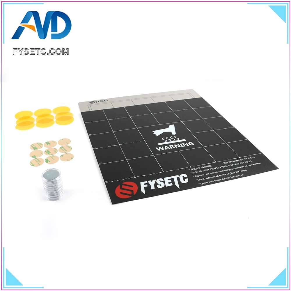 300x300mm Spring Steel Sheet +Magnet + Sticker Becoming Magnetic Hot Bed Build Surface Plate For Creality CR-10 CR10S S5 Lulzbot
300x300mm Spring Steel Sheet +Magnet + Sticker Becoming Magnetic Hot Bed Build Surface Plate For Creality CR-10 CR10S S5 Lulzbot