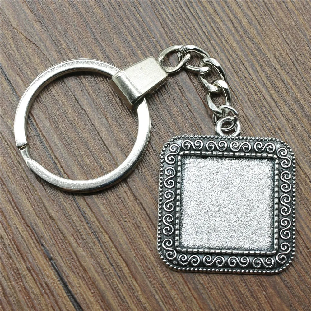 Fit 20mm Square Glass Cabochon Base Setting Key Chain Jewelry Finding Jewelry Accessories For Key Ring Making DIY
Fit 20mm Square Glass Cabochon Base Setting Key Chain Jewelry Finding Jewelry Accessories For Key Ring Making DIY