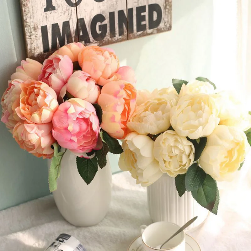 European Style Fake Artificial Peony Round Rose Silk Decorative Party Flowers For Home Hotel Wedding Office Garden Decor 1bunch
European Style Fake Artificial Peony Round Rose Silk Decorative Party Flowers For Home Hotel Wedding Office Garden Decor 1bunch