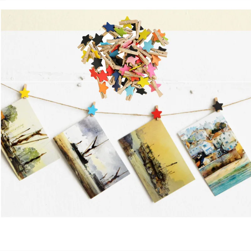 50pcs Colored Stars Mini Wooden Clothespin Craft Clips DIY Clothes Paper Peg Decorative Craft Photo Frame Clips Wedding Party
50pcs Colored Stars Mini Wooden Clothespin Craft Clips DIY Clothes Paper Peg Decorative Craft Photo Frame Clips Wedding Party