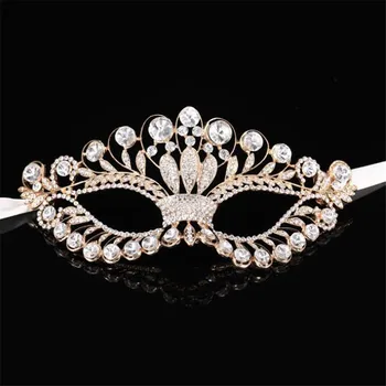 Wedding Crystal Rhinestone Metal Mask Female Masquerade Princess Dance mask face eyes jewelry Prom Party Mask banquet
Wedding Crystal Rhinestone Metal Mask Female Masquerade Princess Dance mask face eyes jewelry Prom Party Mask banquet