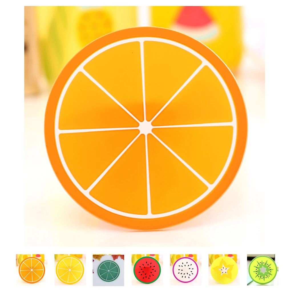 7pc/set Fruit Coaster Silicone Pad Glass Mats for Hot Drink Holder Individul Kitchen Table Mat Tools Placemat Stand Hot Coasters
7pc/set Fruit Coaster Silicone Pad Glass Mats for Hot Drink Holder Individul Kitchen Table Mat Tools Placemat Stand Hot Coasters