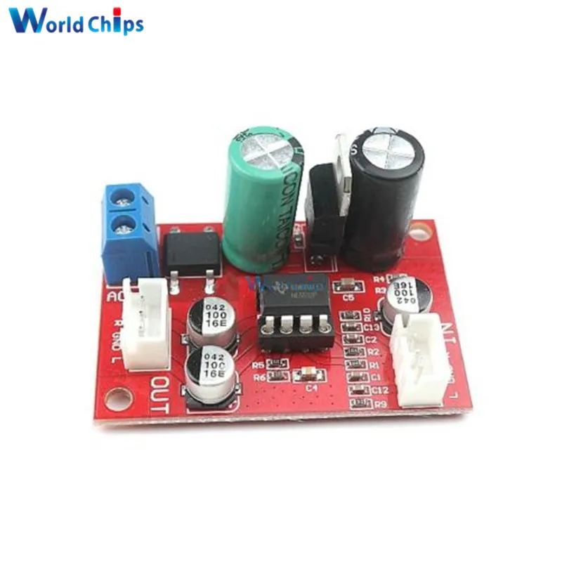 NE5532 Audio OP AMP микрофонные предусилители предусилитель платы IC Socket DIY KIT DC 9 24V AC 8 16V