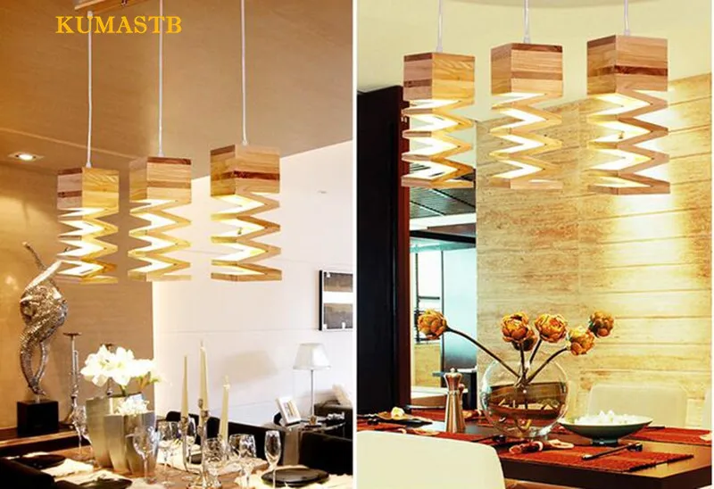 Wood Spring Pendant Lamp 7