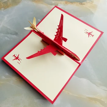Handmade Paper Cut 3D Stereoscopic Aircraft Greeting Card Folding Type Unique Creative Chinese Ethnic Crafts Gifts
Handmade Paper Cut 3D Stereoscopic Aircraft Greeting Card Folding Type Unique Creative Chinese Ethnic Crafts Gifts