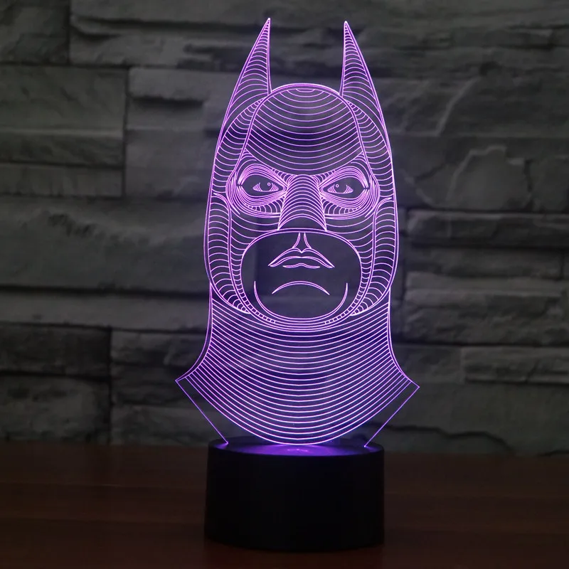 new colorful visual stereo touch lamp Batman LED gradient 3D lamp creative lamp night light
new colorful visual stereo touch lamp Batman LED gradient 3D lamp creative lamp night light