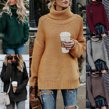 Liva Girl New Style Loose Autumn&Winter Turtleneck Pullovers Long sleeves Knitted Thick Sweaters 6 colors For Women Fashion
Liva Girl New Style Loose Autumn&Winter Turtleneck Pullovers Long sleeves Knitted Thick Sweaters 6 colors For Women Fashion