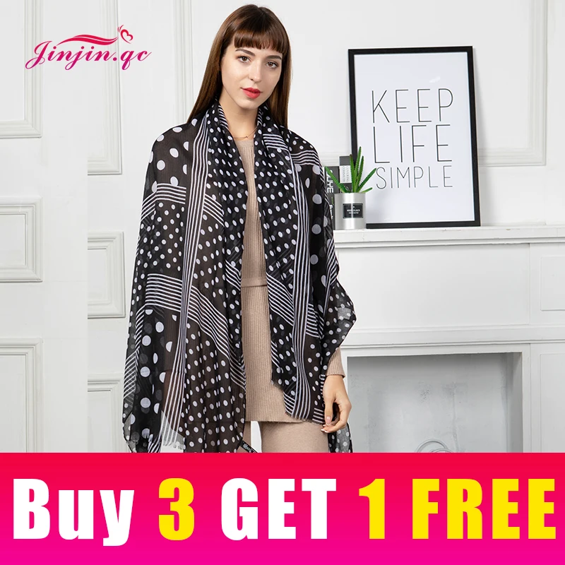 Jinjin.QC New Women Scarf Viscose Material Multi Color With Dots Pattern Casual Scarves 180x90cm All Seasons Lightwear Elegant
Jinjin.QC New Women Scarf Viscose Material Multi Color With Dots Pattern Casual Scarves 180x90cm All Seasons Lightwear Elegant