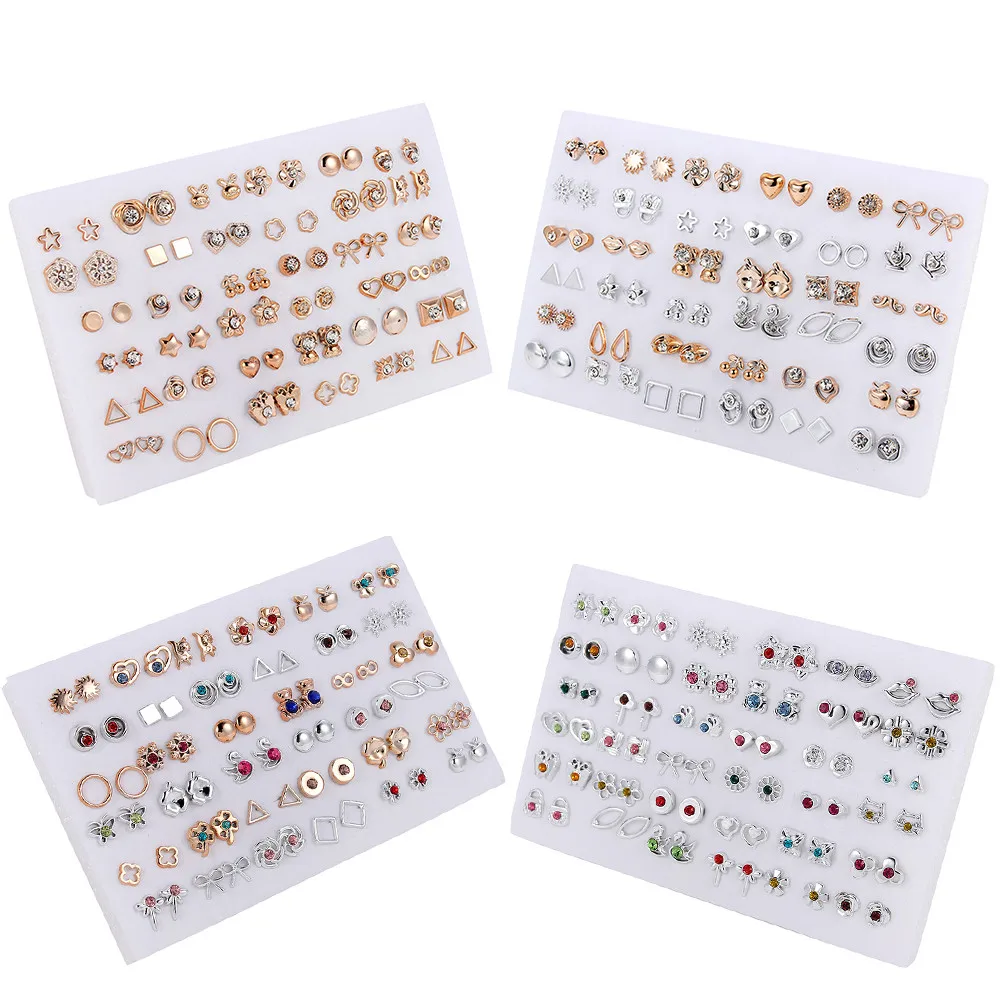 36 Pairs Fashion Round Rhinestone Gold Crystal Stud Earrings Set For Women Jewelry Ball Pearl Earring Gifts Brincos For Sale
36 Pairs Fashion Round Rhinestone Gold Crystal Stud Earrings Set For Women Jewelry Ball Pearl Earring Gifts Brincos For Sale